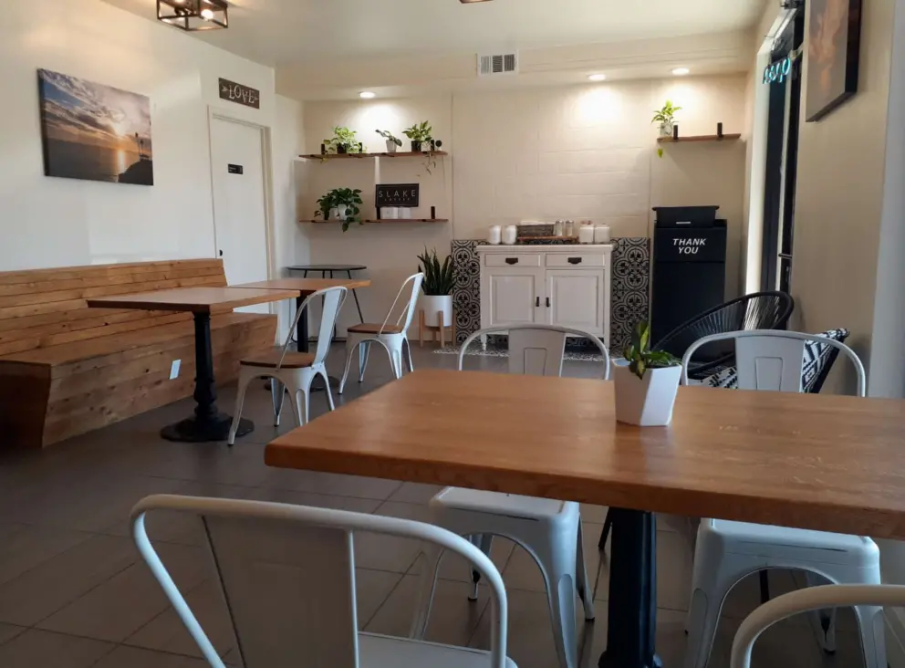 The nice interior at Kortado Bakery. 