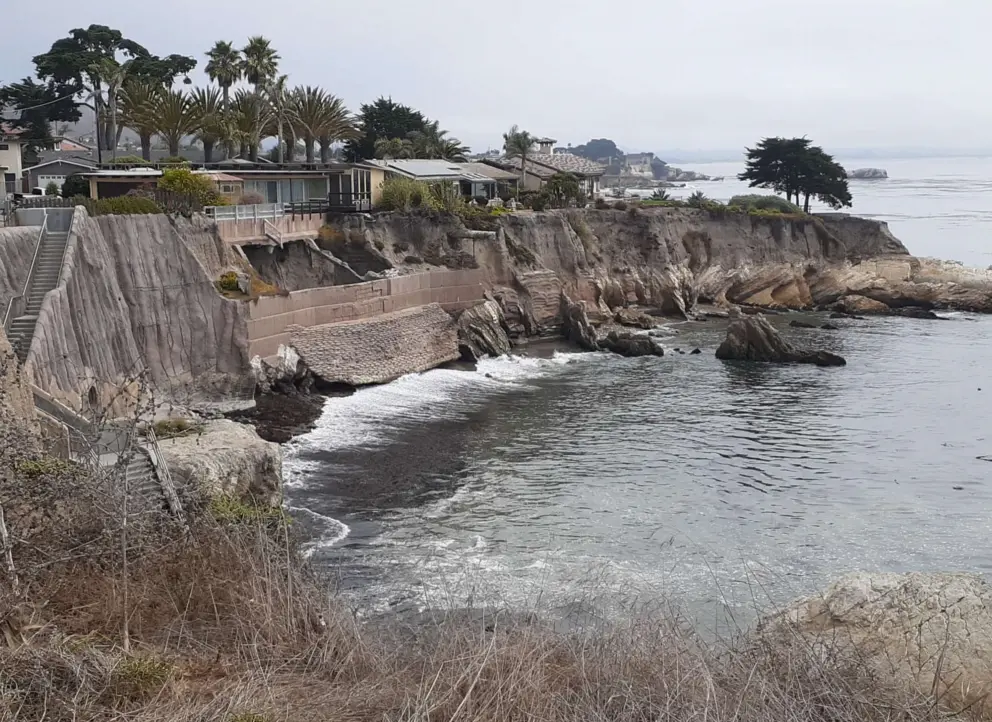 View of cliffs from Memory Park.