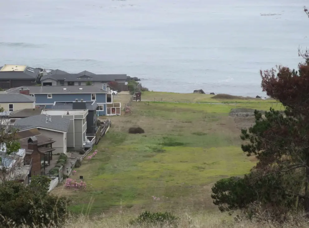 Grassy clifftop.