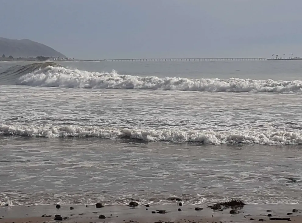 A day with big waves, in December 2024. 