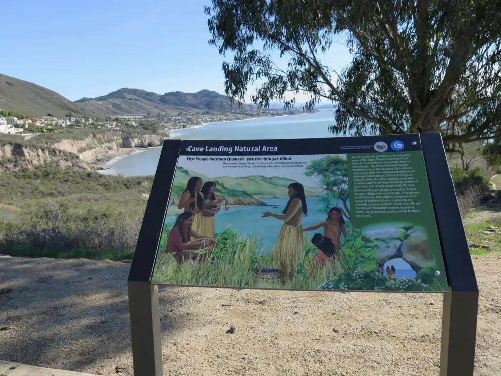 Pretty plaque about the Chumash people. 