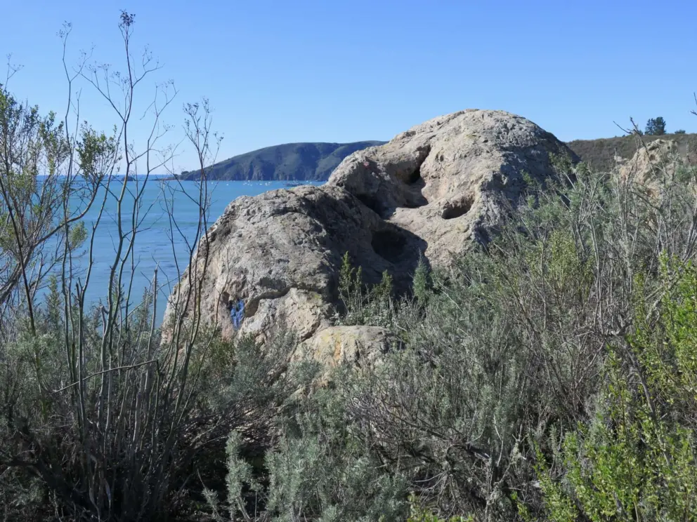 A rock you can sit on!