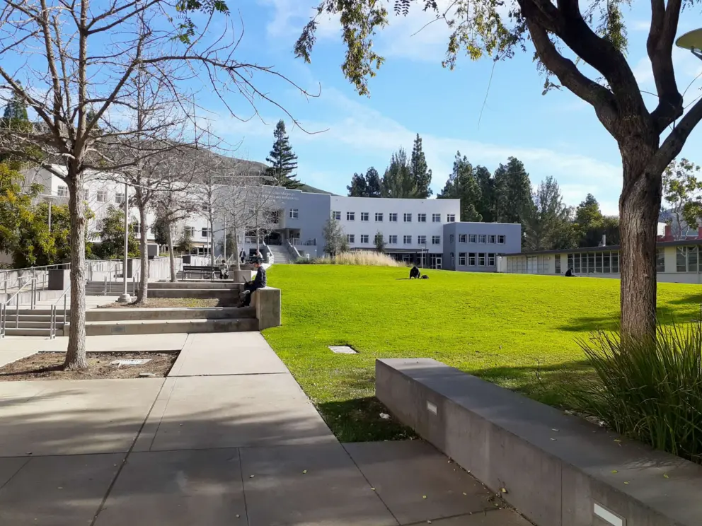 Centennial Lawn, looking appealing in January. 