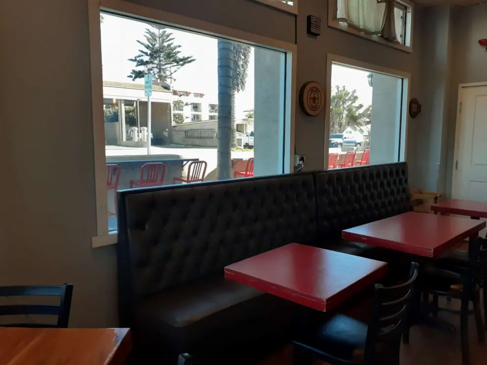 Inside Red Bee Coffee. 