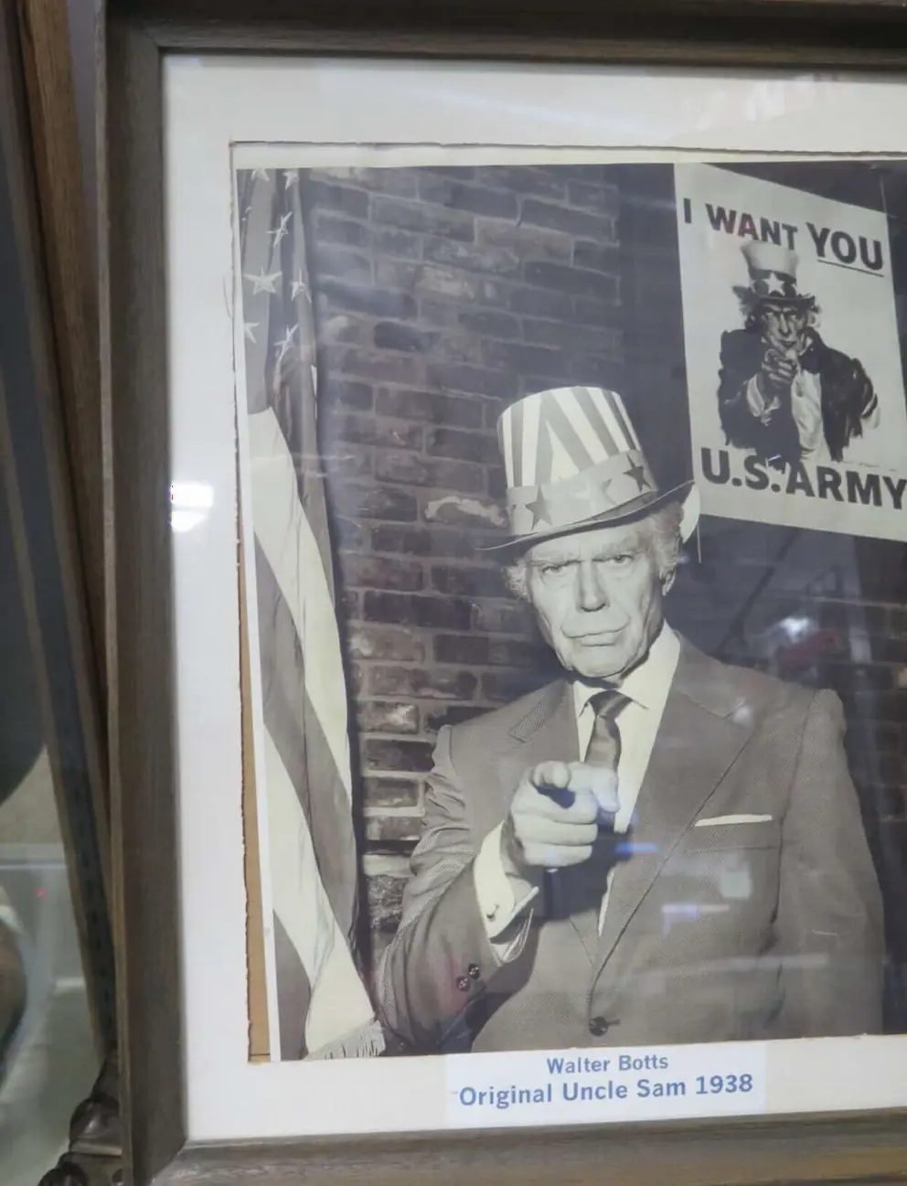 Walter Botts, the original Uncle Sam, 1938. 