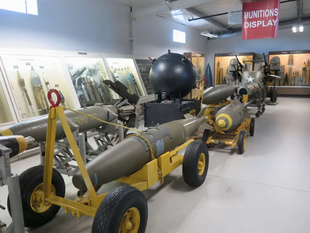 Munitions display building. 