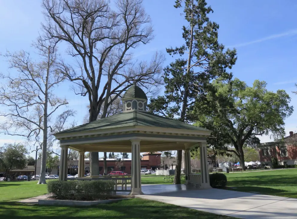 Gazebo in Downtown City Park. 