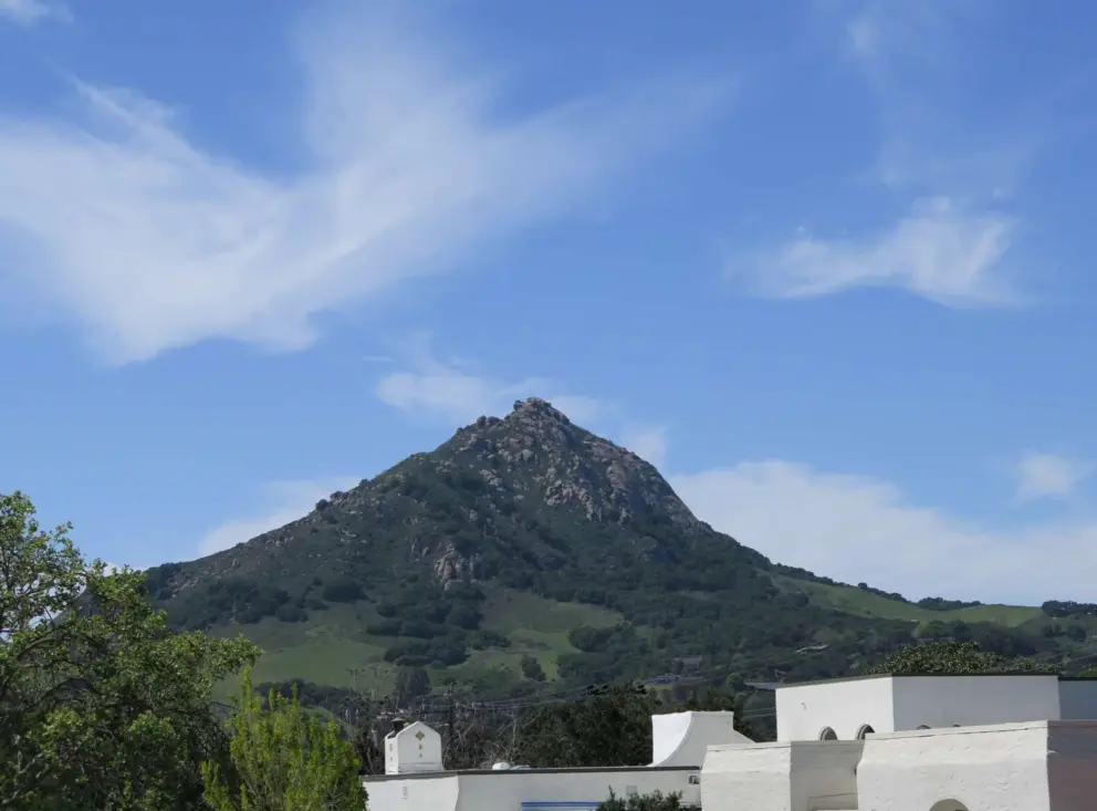 Bishop Peak looking magnificent, from Meinecke Ave. 