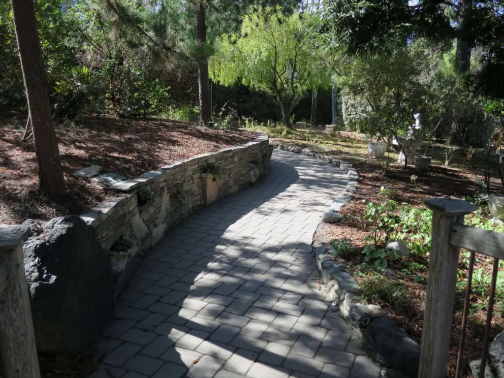 The winding path is attractive. 