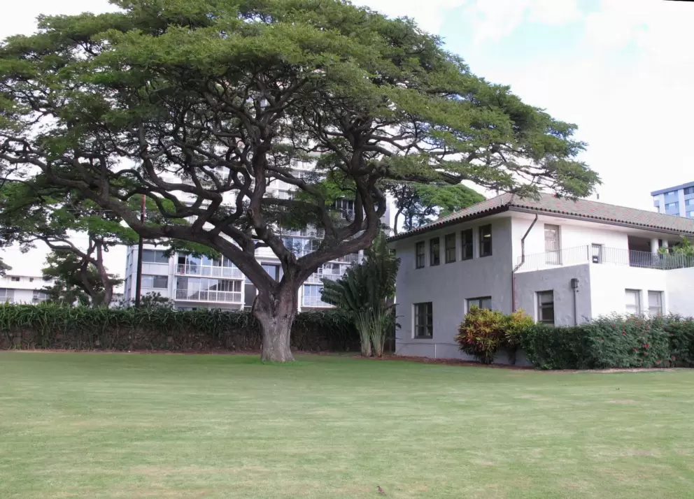 There is plenty of open space on the Punahou campus.