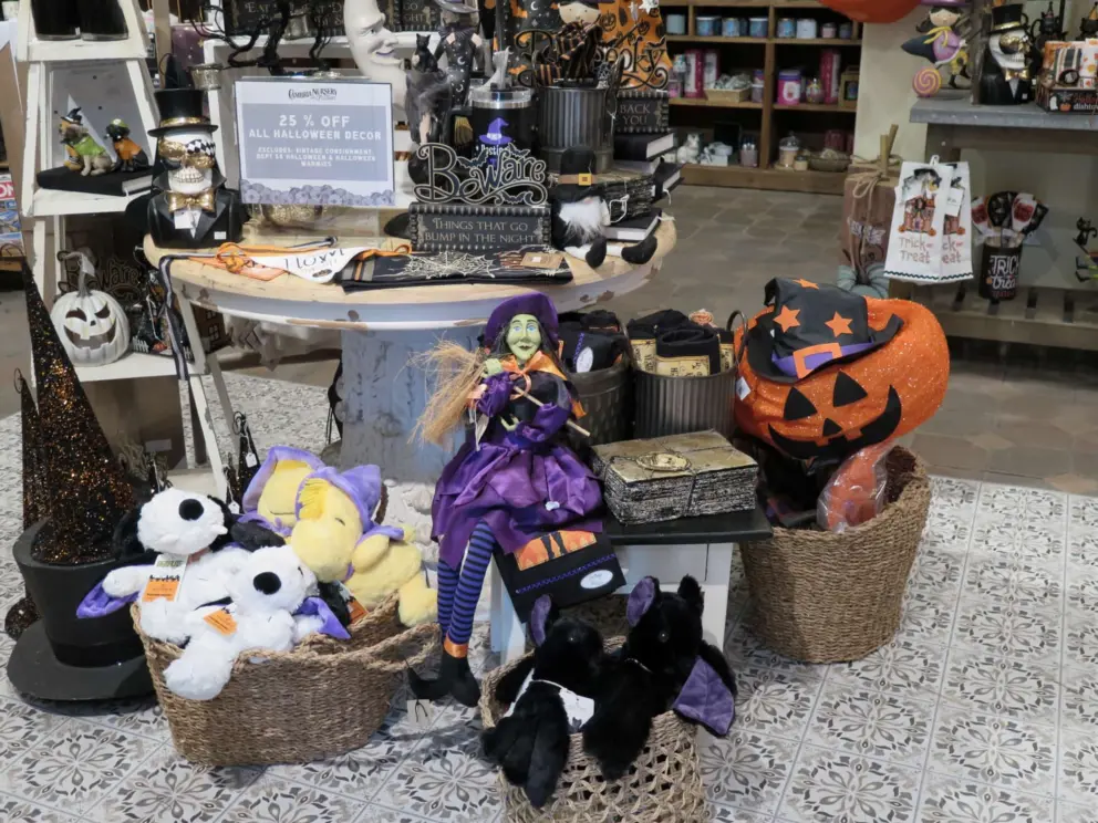 Halloween decorations for sale. 