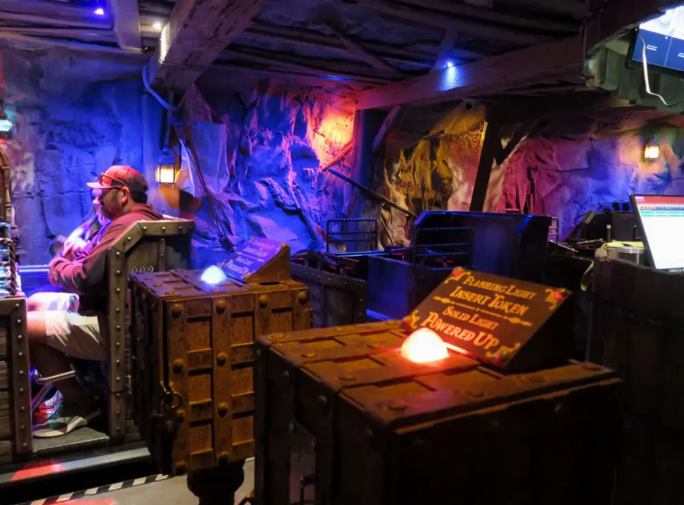 Where you enter the excellent ride vehicle. 