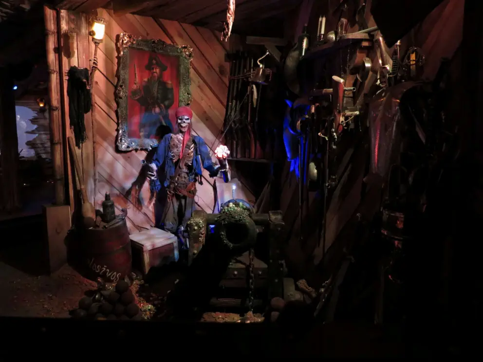 Riding through the dark caverns. 