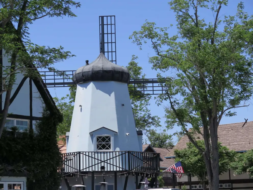 A windmill. 