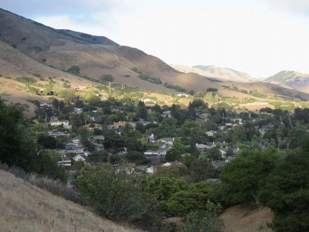 Light playing on the hills. 