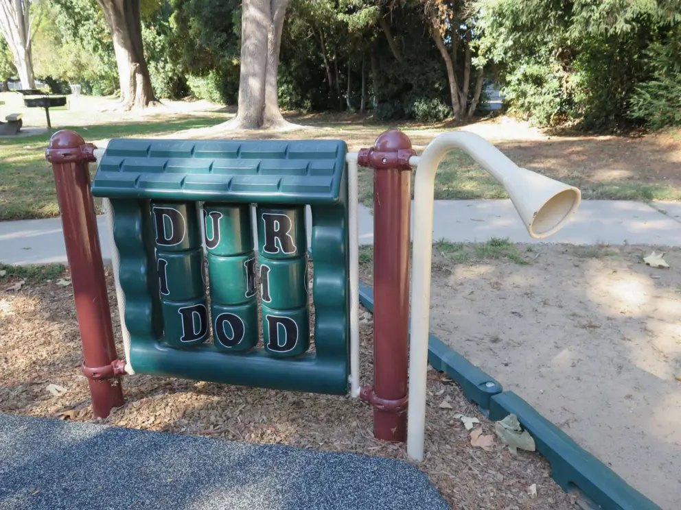 You can turn the letters and talk into the speaker. 