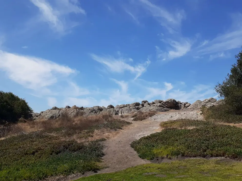 The lookout rocks beckon you to come see the view!
