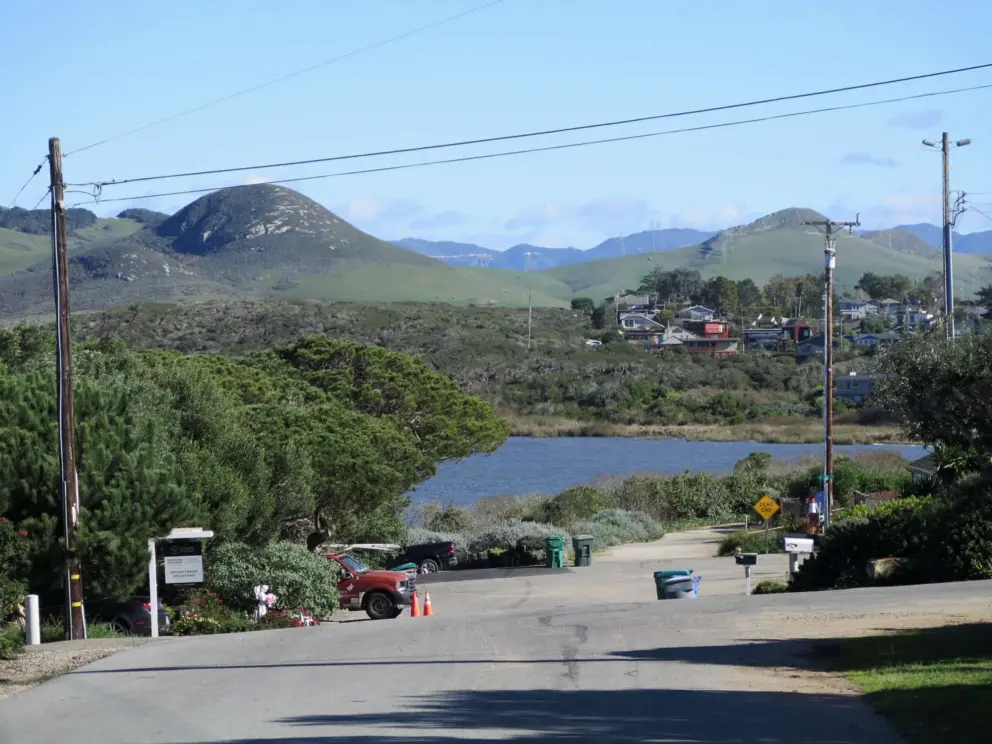 View from the top of Pasadena Drive. 