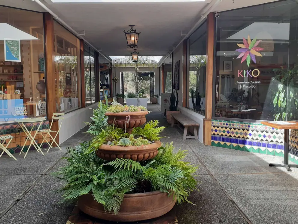 Kiko Peruvian Restaurant, in the alley beside the creek called Mission Mall.