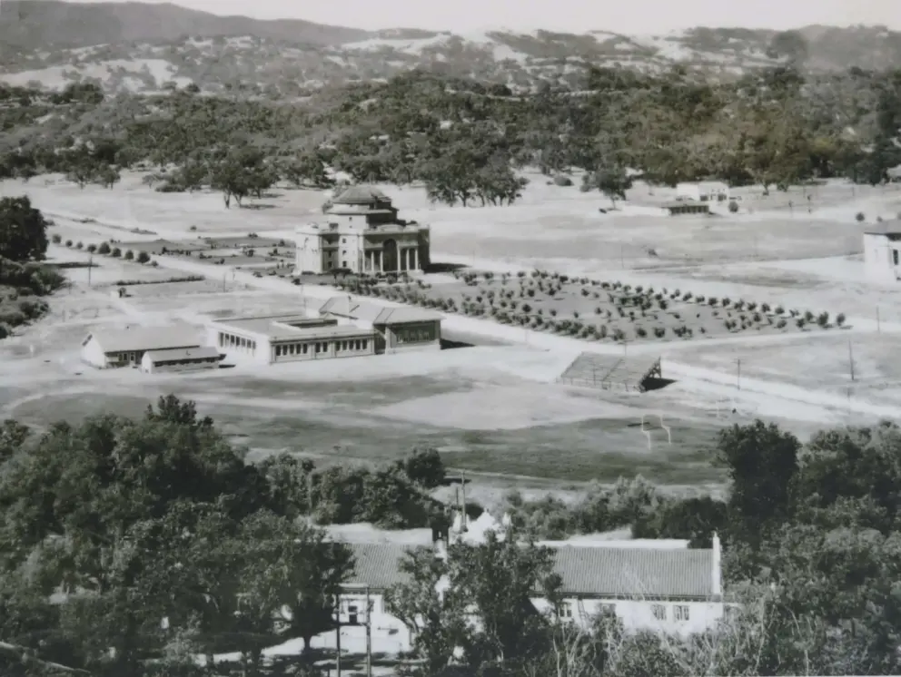 E. G. Lewis founded Atascadero in 1913. The rotunda building was the heart of his utopian colony. 