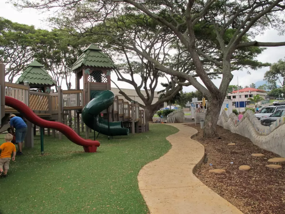 Winding path, wavy slide, and curvy tube slide.