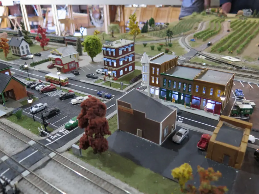 Cute town in the model railroad, during open days April and October. 