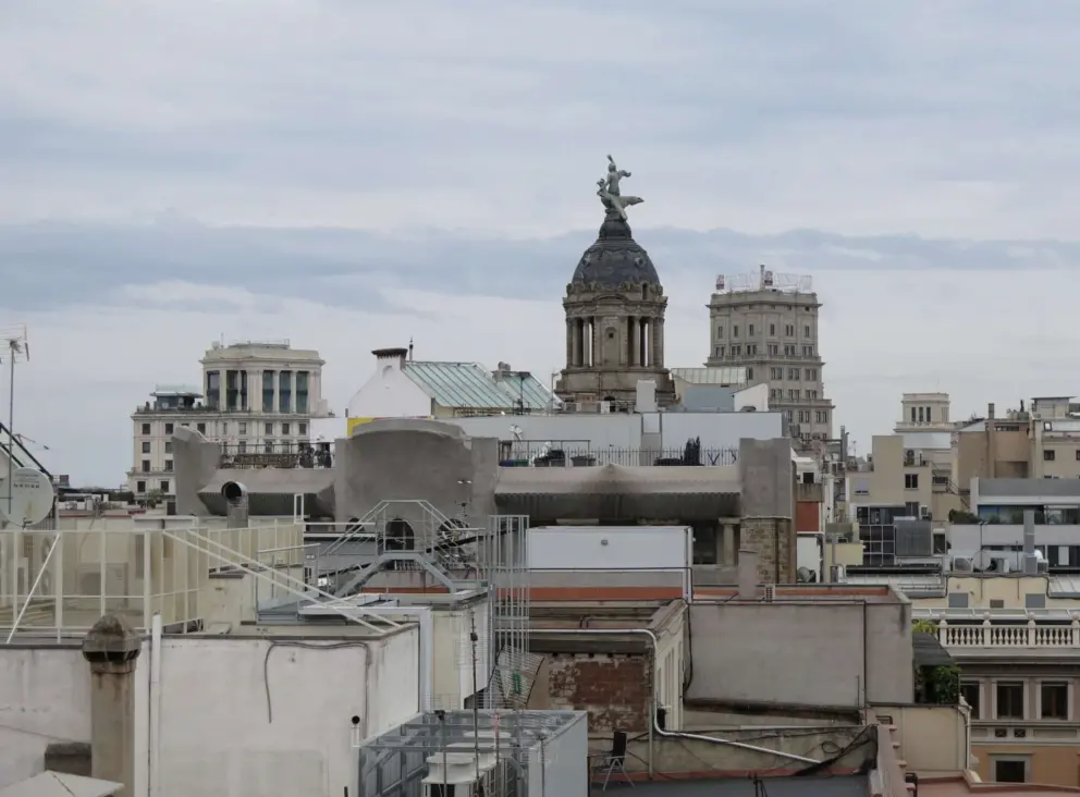 The view from the rooftop. 