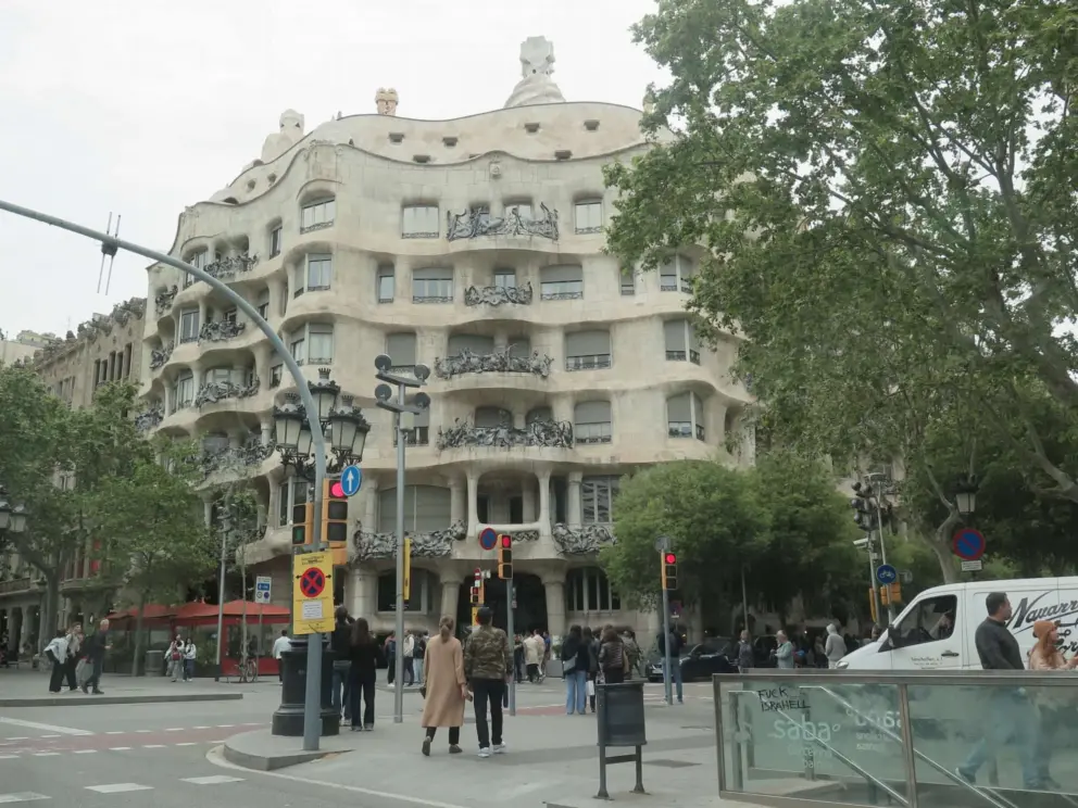 Casa Mila, or La Pedrera, another mansion by Gaudi that you can visit, on the north end of Passeig de Gracia. 