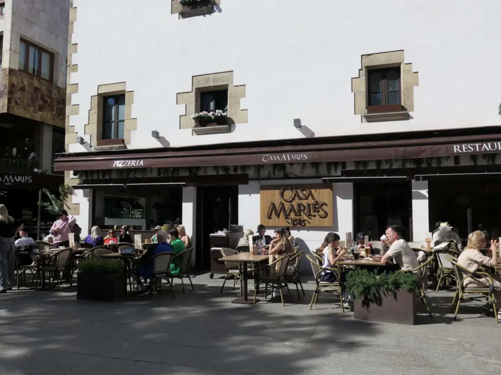 Casa Marles is a sweet place to sit in the square, with a pastry or tea. 