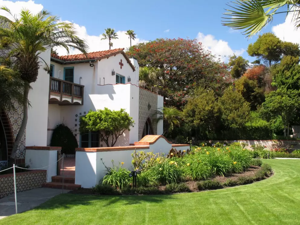 Side of Adamson House.