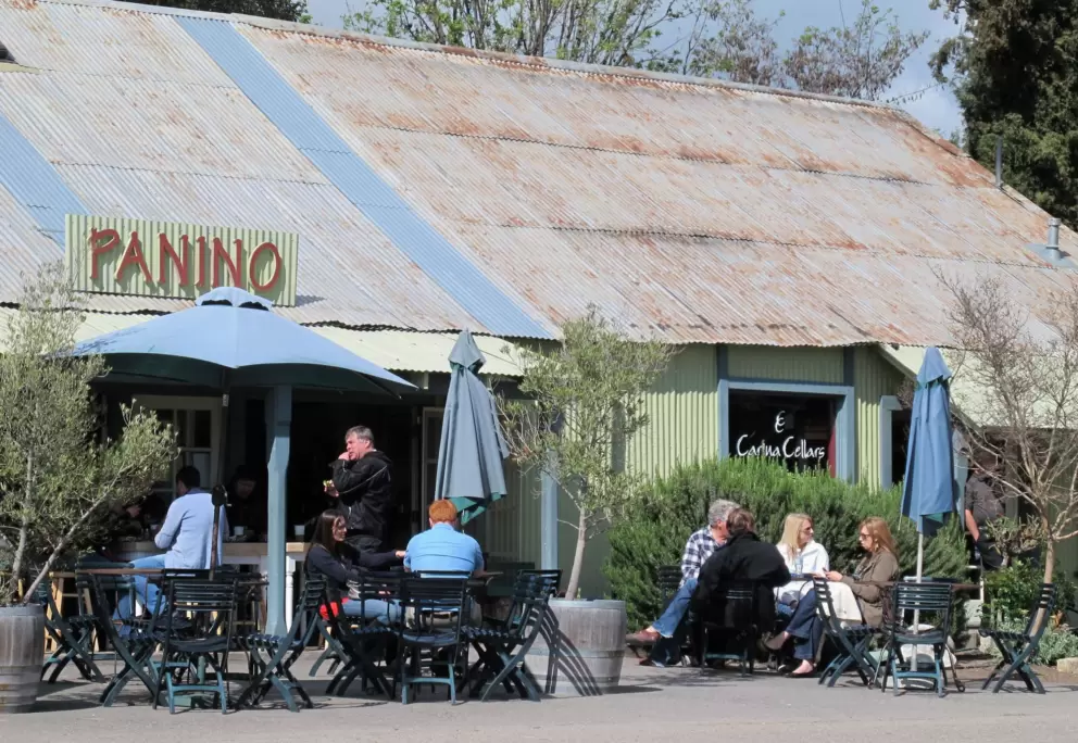 Panino, a sunny spot to sit and eat lunch.