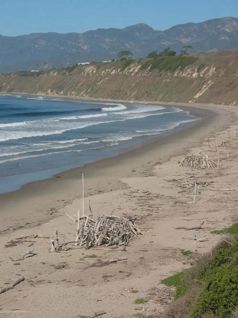The curve of Rincon Beach.