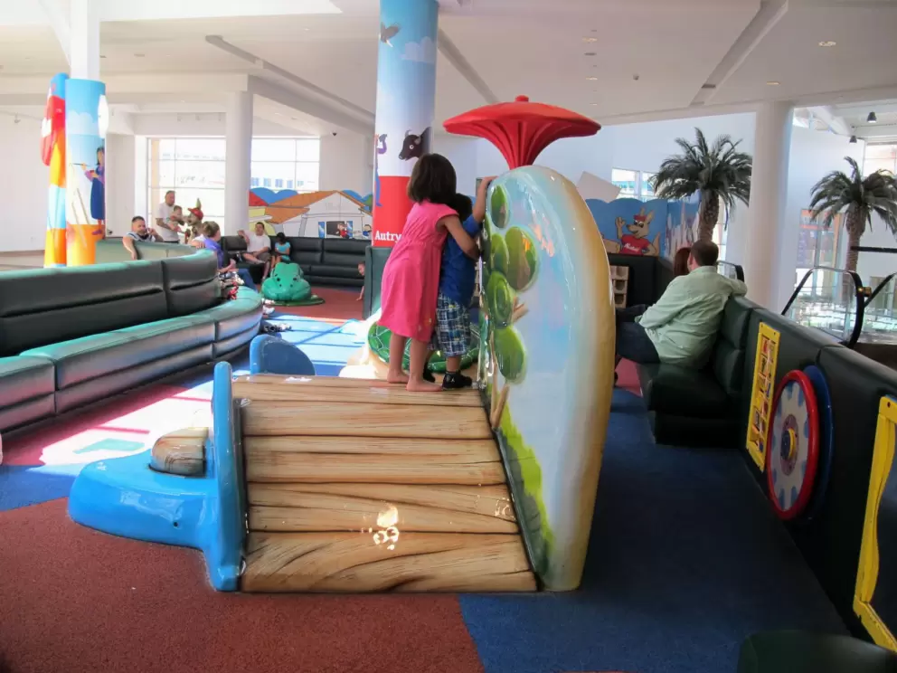Padded play area for kids.