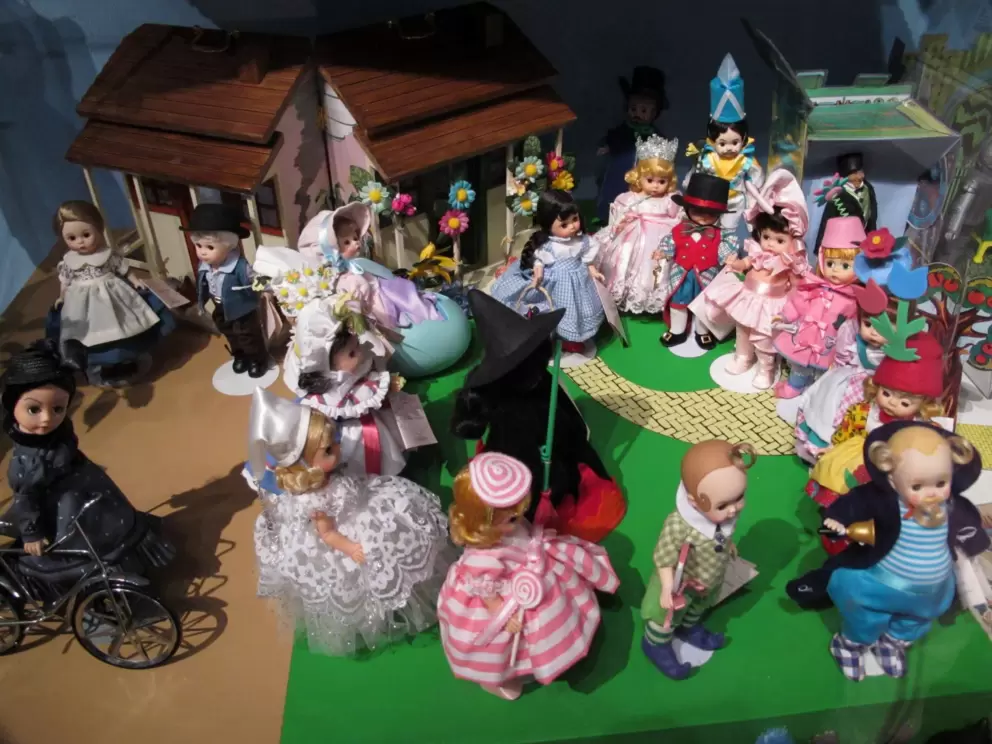 An assortment of dolls.