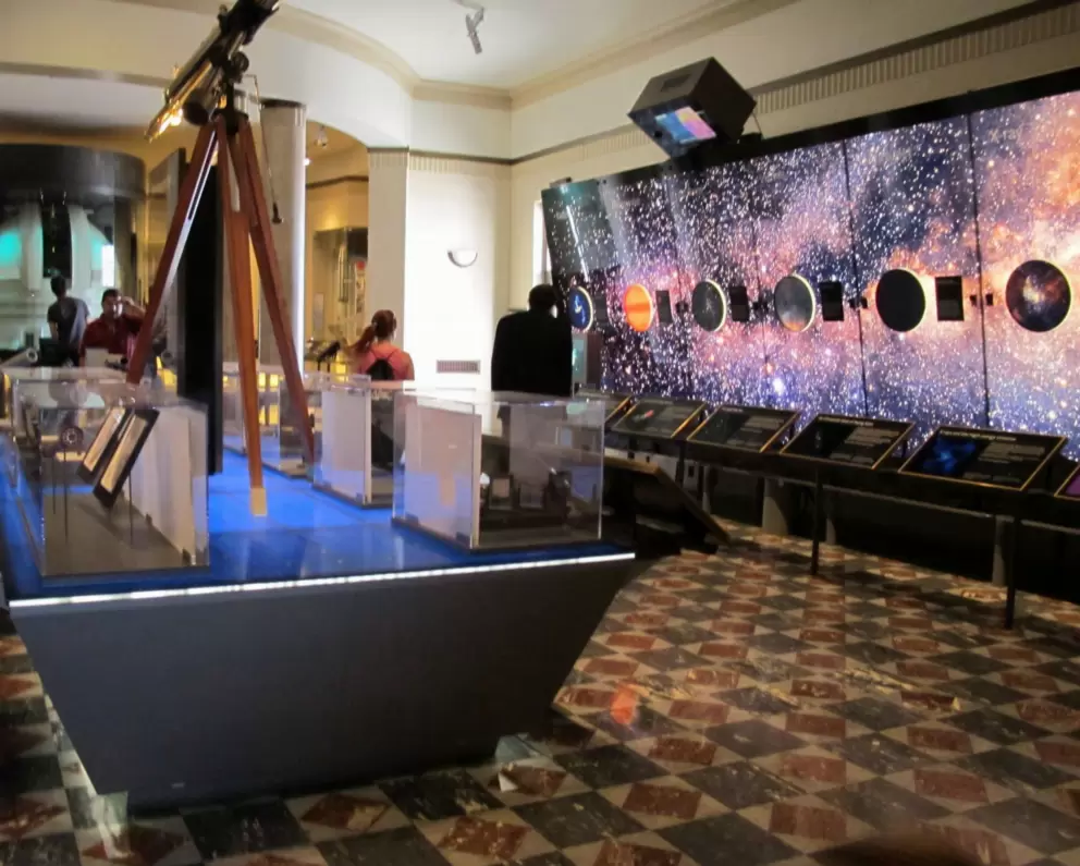 Exhibits inside Griffith Observatory.