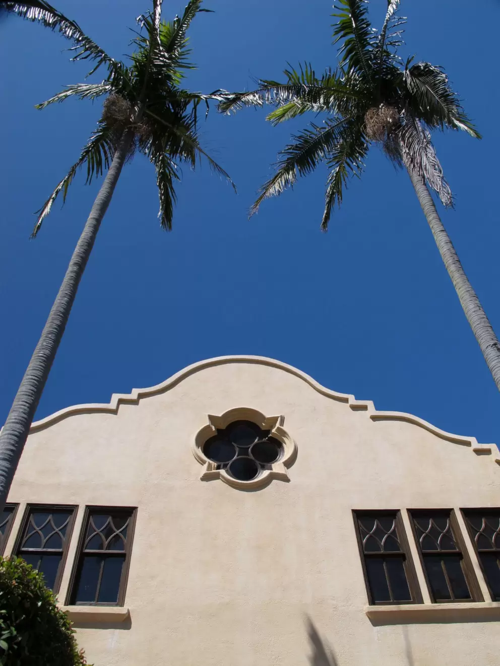 Mission Revival architecture from 1895, at Crocker Row, Santa Barbara's first planned residential development, 2050 Garden St.
