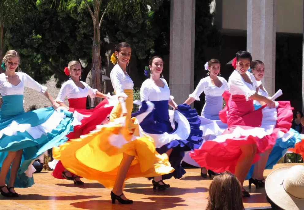 Fiesta celebration at La Cumbre Mall- look for these the first week of August on weekday afternoons.