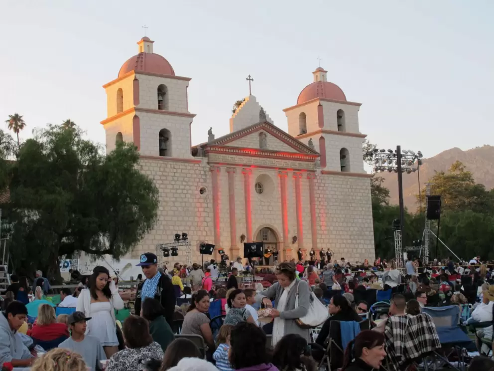 Fiesta Pequena at the mission, in August.