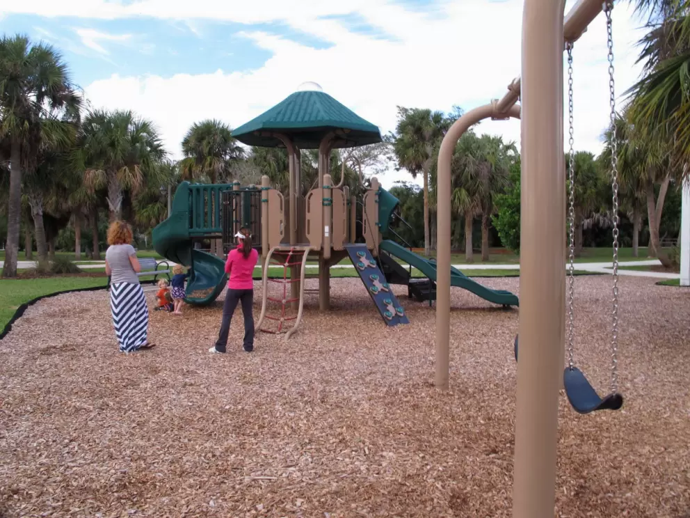 The playground at Burt Reynolds Park.