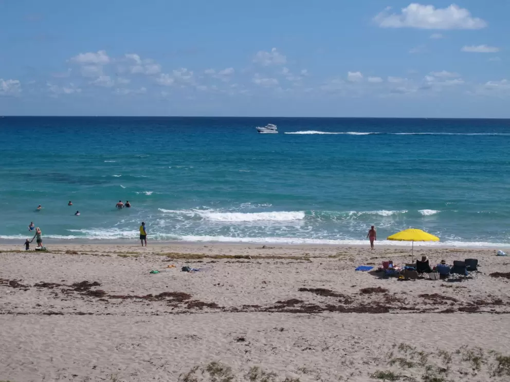 Happy day at the beach in March.