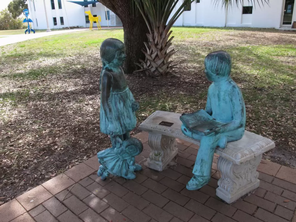 Statue outside the museum.