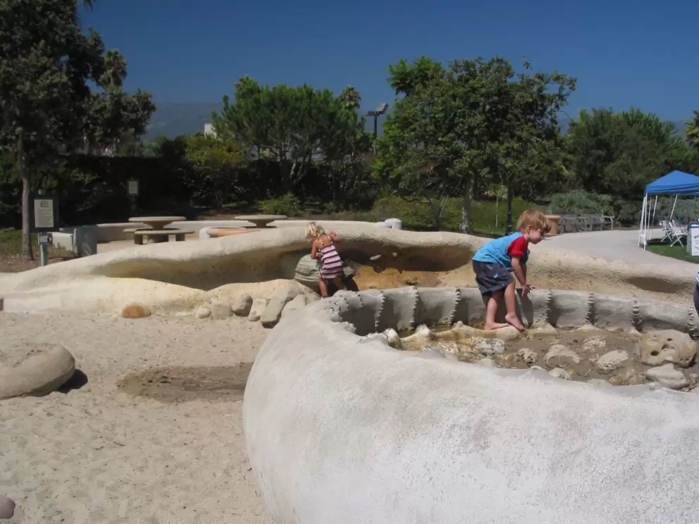 The octopus and seashell area- "look at the water, Mom!"
