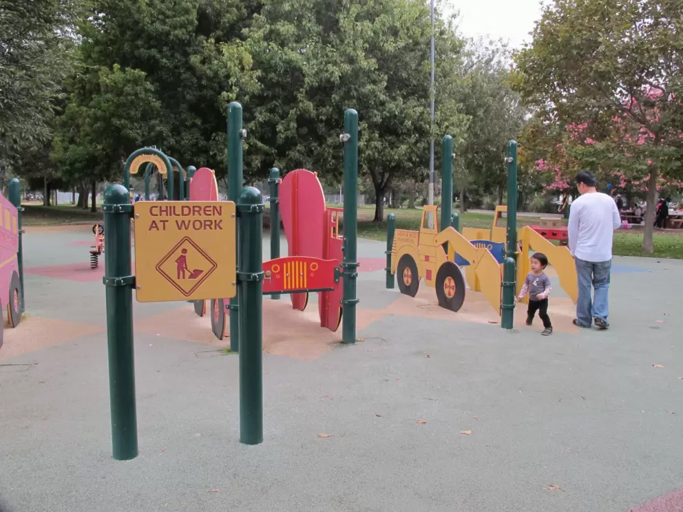 Construction play area.
