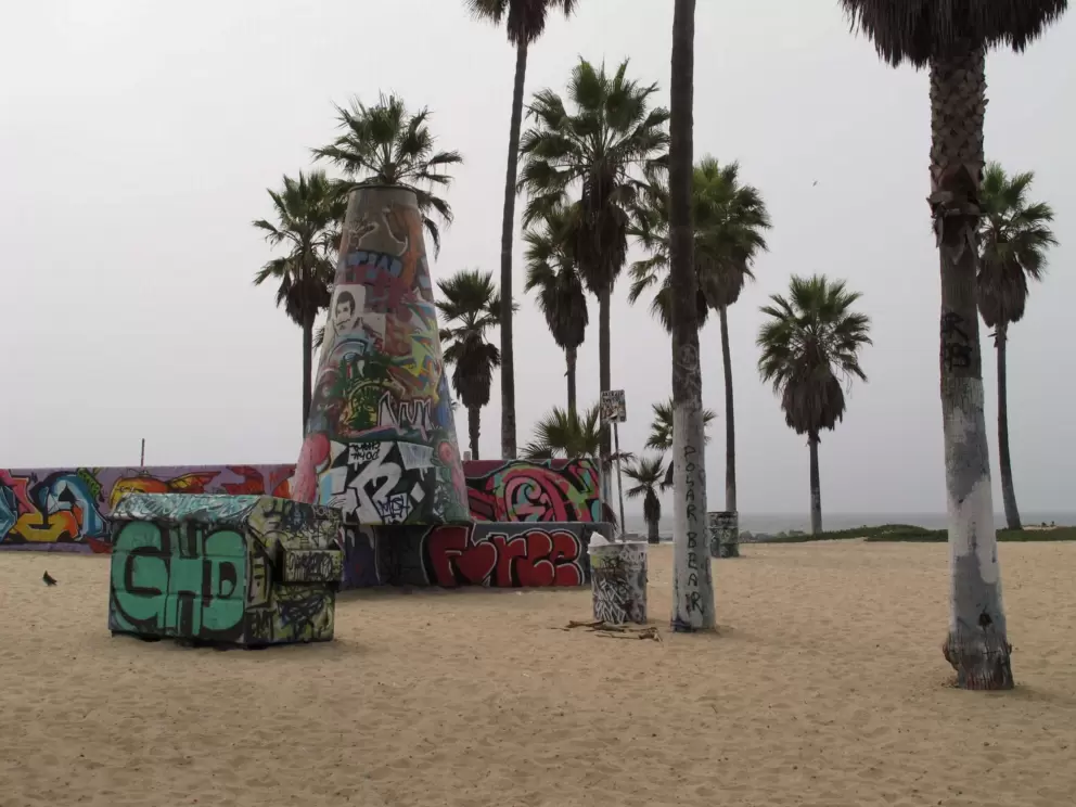 Graffiti on the beach.