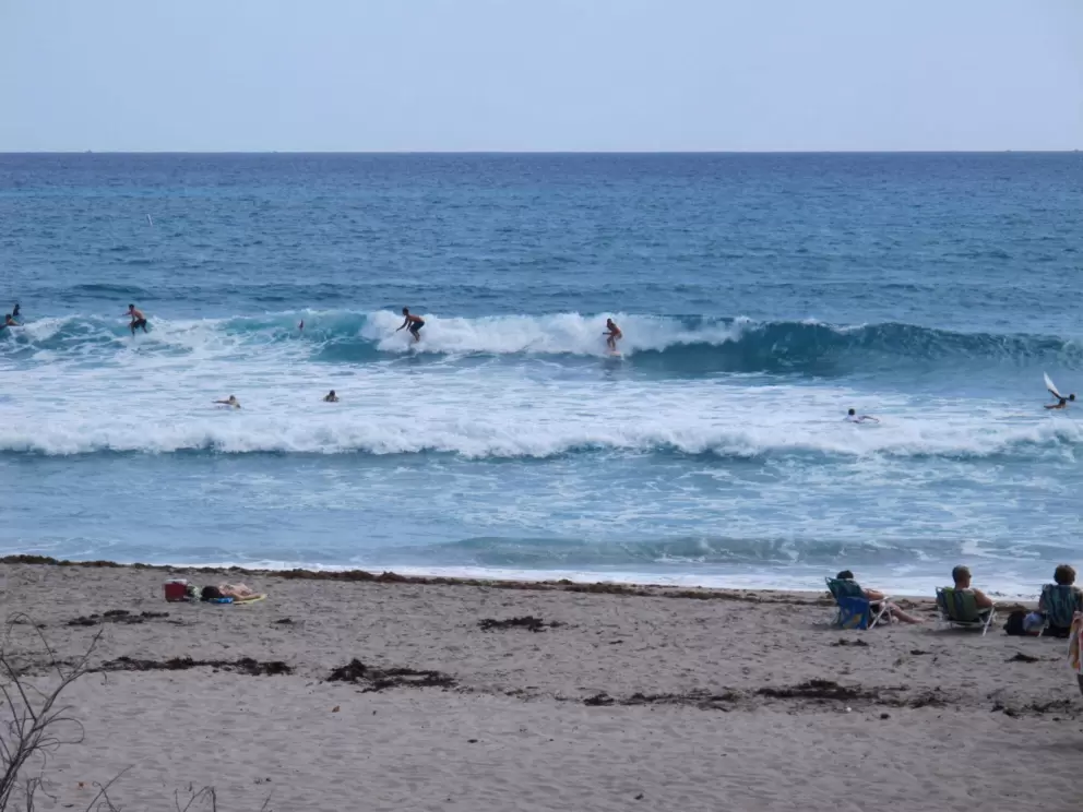 Surfers at Juno Beach on a pumping April day!