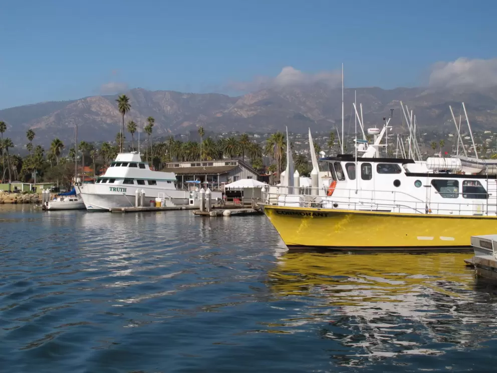 View of the harbor as you leave by boat.