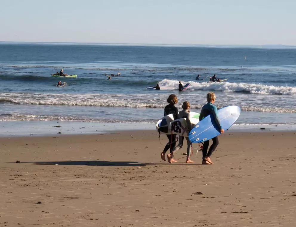 Carefree grommets at Campus Point on a November day.