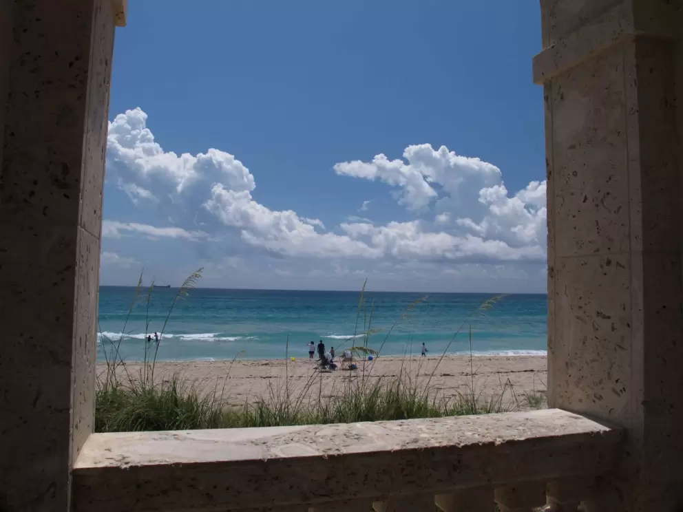 View from inside the clocktower.