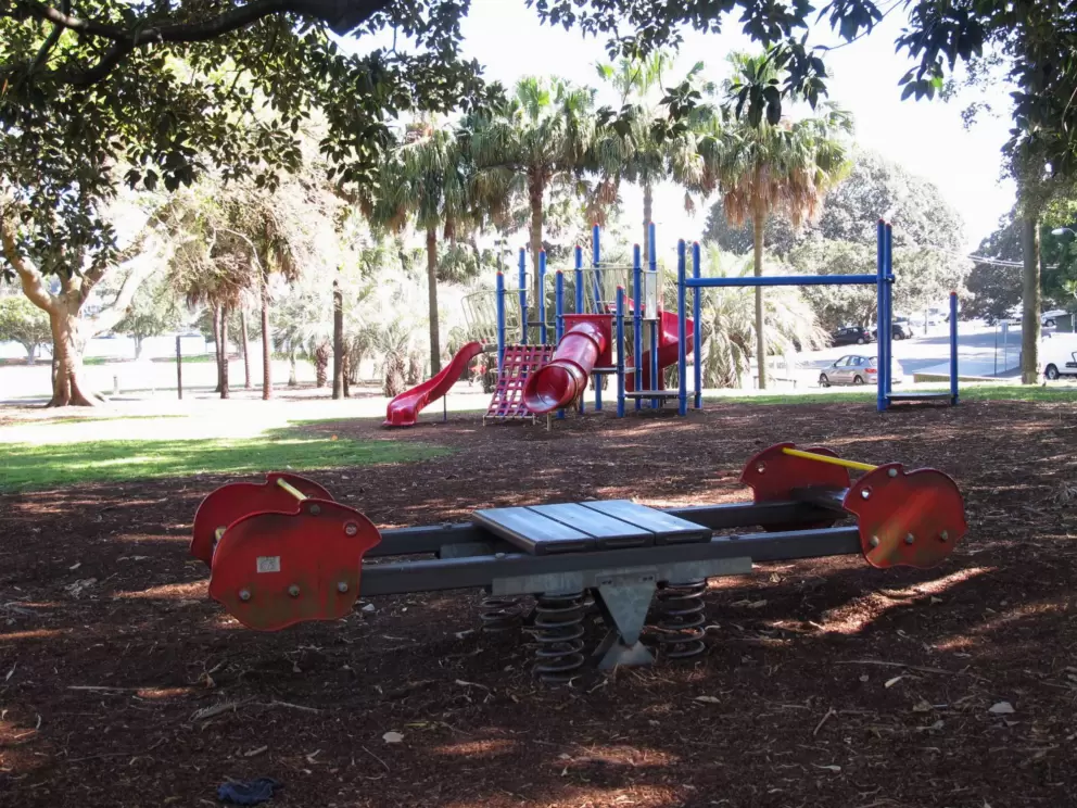 See-saw and play structure.