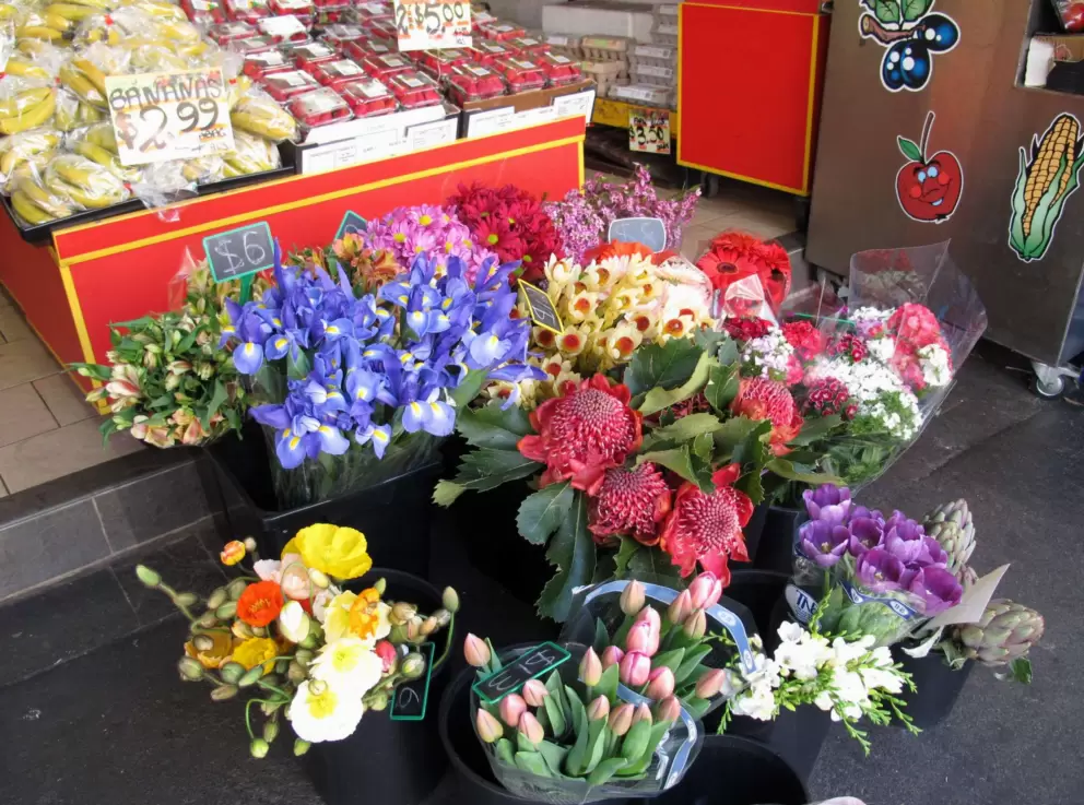 Flowers for sale.